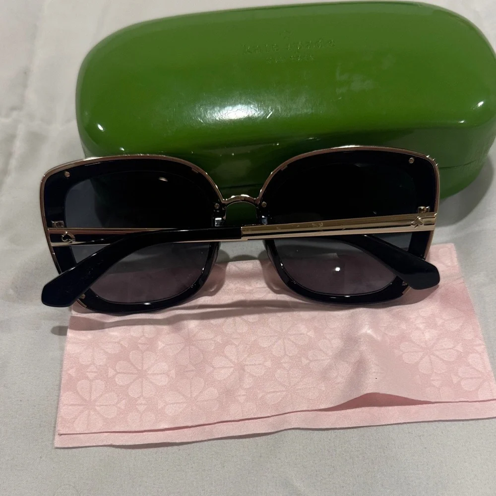 kate spade Leopard Print Square Sunglasses - Beige/Black